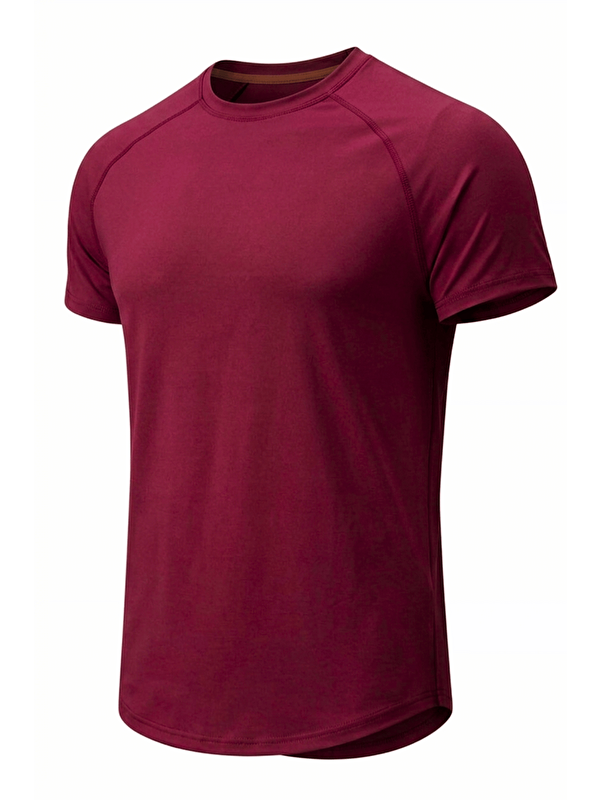 Genius Store Erkek Spor Tişört Fitness Antrenman Tişörtü Oval Kesim Elastanlı Süprem Reglan Kol OVAL-T22