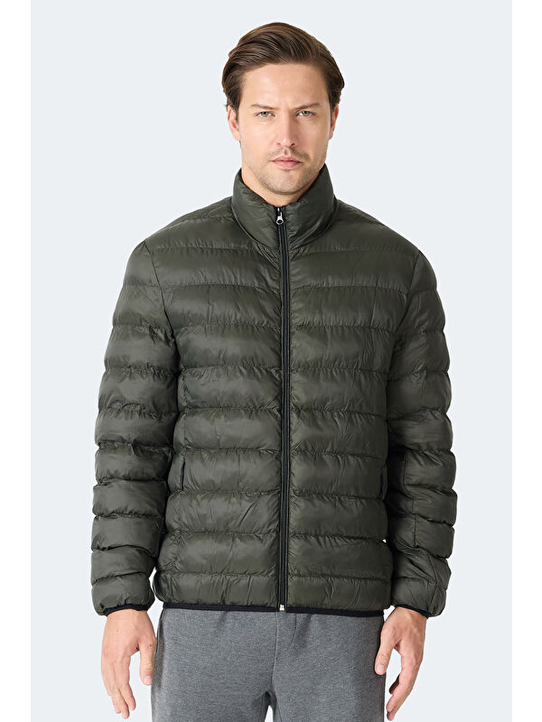 SLAZENGER BRAUM Erkek Şişme Haki Mont & Kaban
