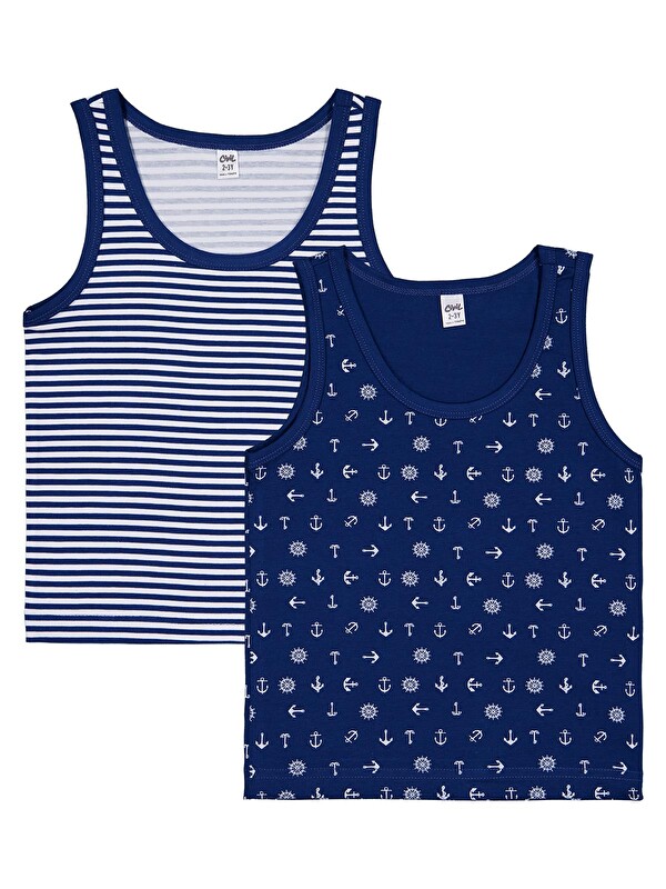 Civil Boys Sailor 2-10 Yaş Erkek Çocuk 2'li Atlet - Standart