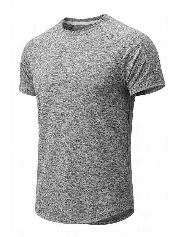 Genius Store Erkek Spor Tişört Fitness Antrenman Tişörtü Oval Kesim Elastanlı Süprem Reglan Kol OVAL-T22