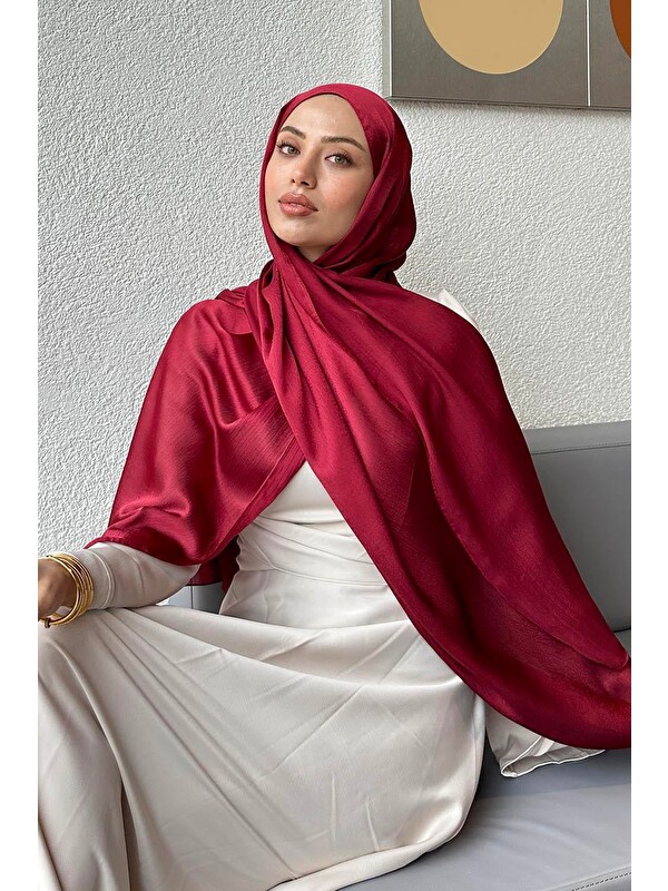 Lamelif Janjan Şal Bordo
