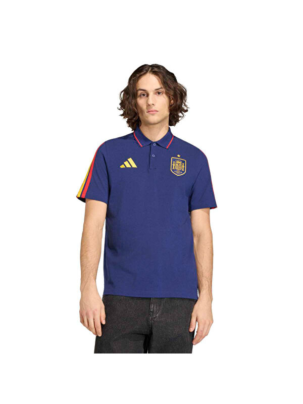 Adidas İspanya DNA Erkek Lacivert Polo Yaka Tişört
