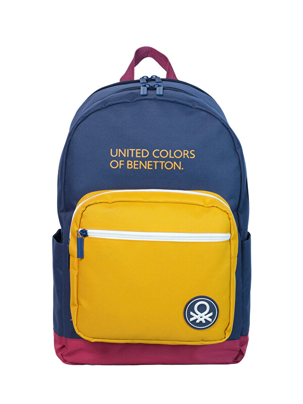 United Colors Of Benetton Tricolor Çift Bölme Erkek Çocuk Sırt Çantası