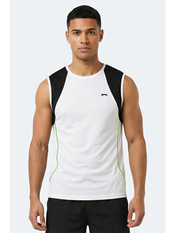 SLAZENGER REVOLVE Erkek Kolsuz Beyaz Atlet