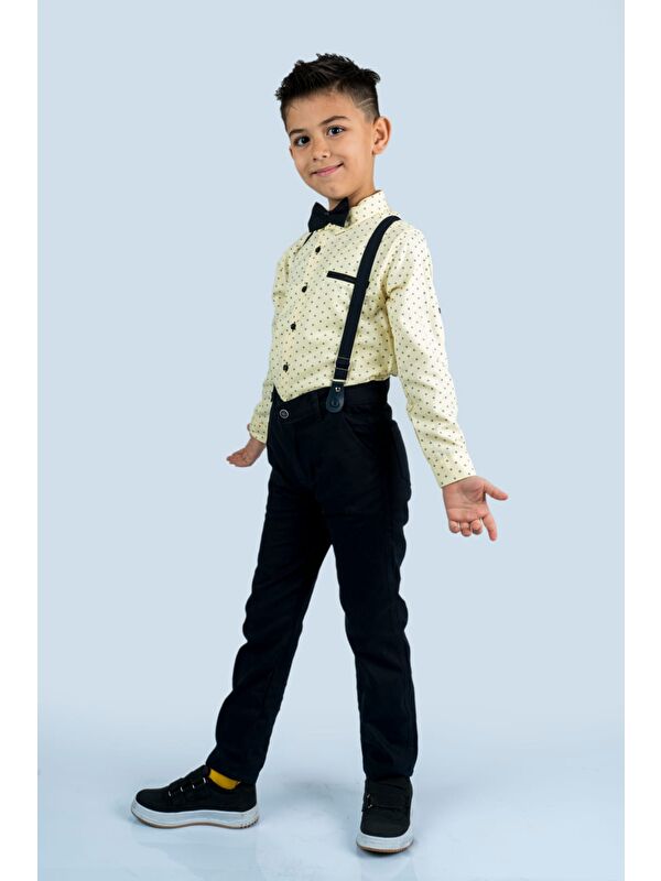Mnk Baby & Kids Baskılı Oxford Erkek Çocuk Takım MNK0479
