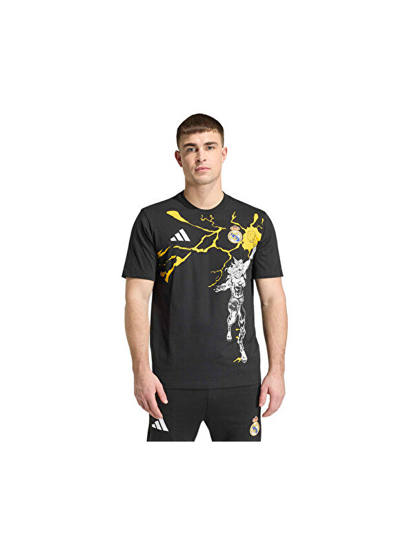 Adidas Real Marvel Tee Erkek Futbol Tişörtü KB4397 Siyah