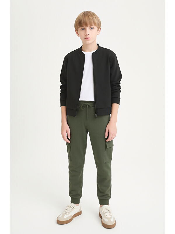 Ahengim Erkek Çocuk Basic Kargo Cepli Jogger Paça Okul Eşofman Altı AK2322-1