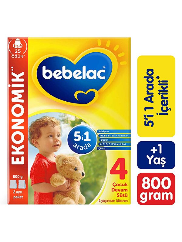 Bebelac 4 Çocuk Devam Sütü 1 Yaş+ 800 Gr