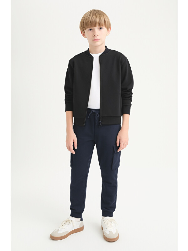 Ahengim Erkek Çocuk Basic Kargo Cepli Jogger Paça Okul Eşofman Altı AK2322-1