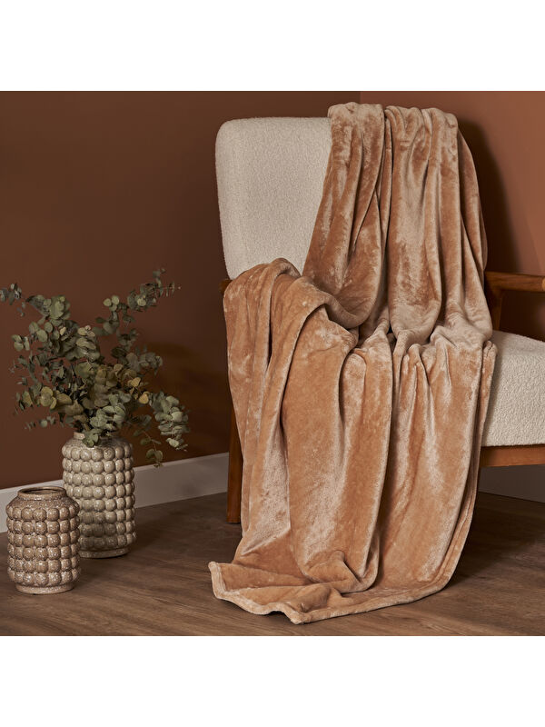 Bella Maison Shelly Wellsoft Tv Battaniyesi Bej (140x190 cm)