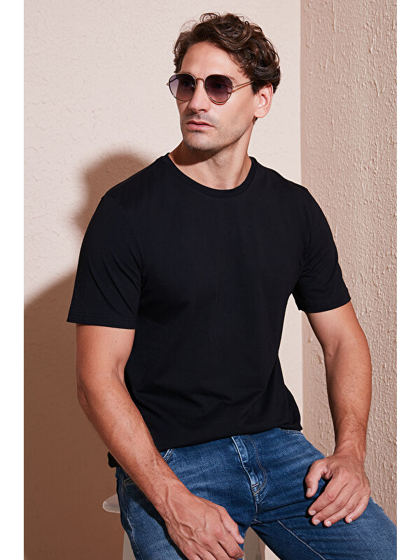 Buratti Pamuklu Regular Fit Bisiklet Yaka %100 Pamuk Tişört 59020204