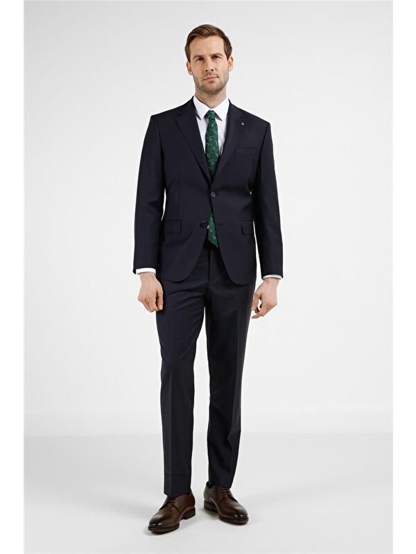 İMZA Lacivert Mono Yaka 4 Drop Comfort Fit Takım Elbise 1001255177