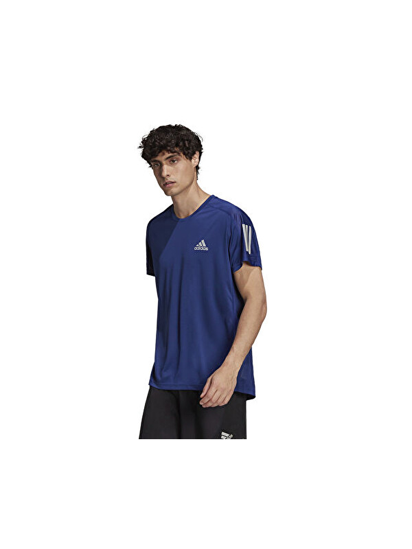 Adidas Own The Run Tee Erkek Koşu Tişörtü H34494 Lacivert