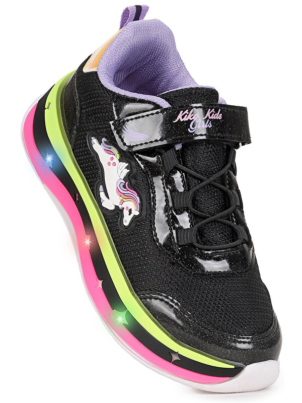 Kiko Kids Venzo Işıklı Cırtlı Kız Çocuk Spor Ayakkabı
