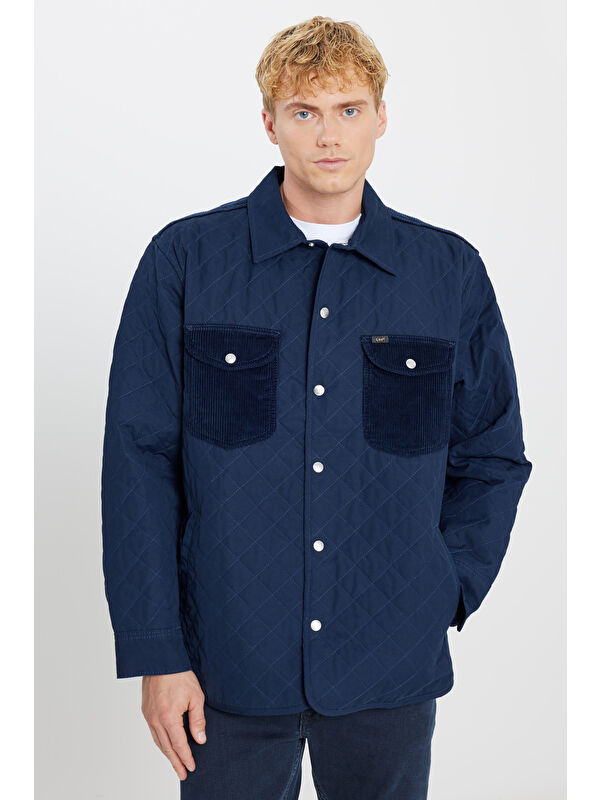 Lee %100 Pamuk Regular Fit Normal Kesim Cep Detaylı Ceket Mont