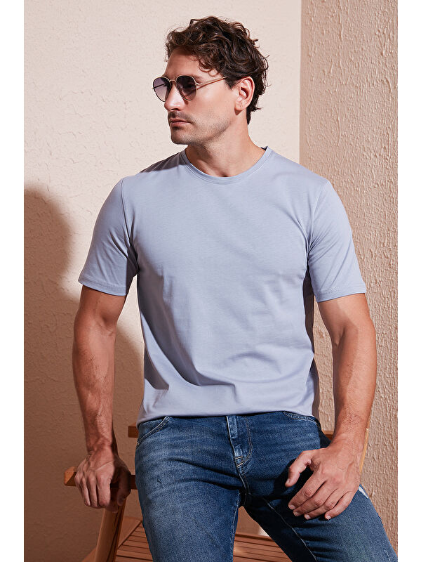 Buratti Pamuklu Regular Fit Bisiklet Yaka %100 Pamuk Tişört 59020204