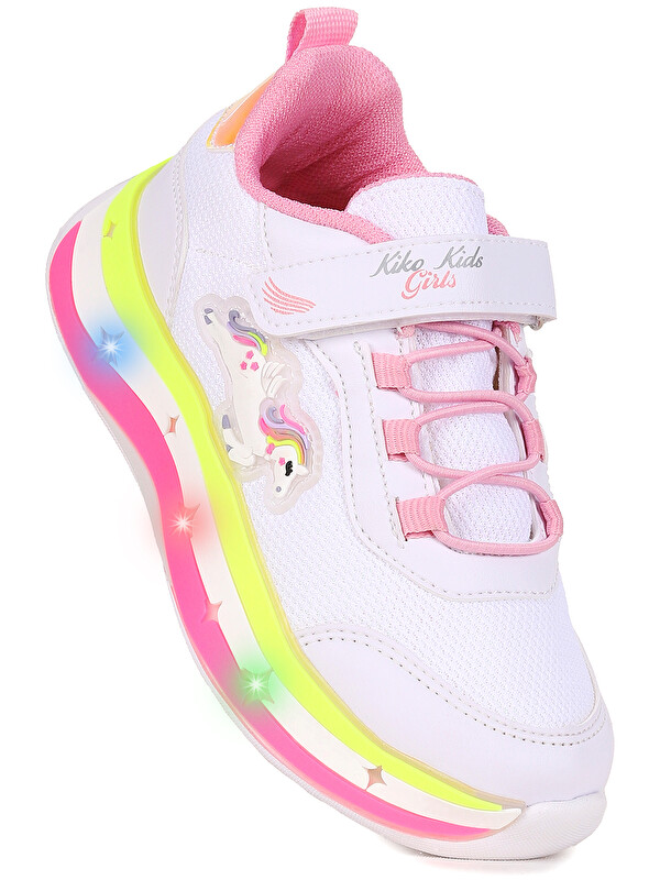 Kiko Kids Venzo Işıklı Cırtlı Kız Çocuk Spor Ayakkabı