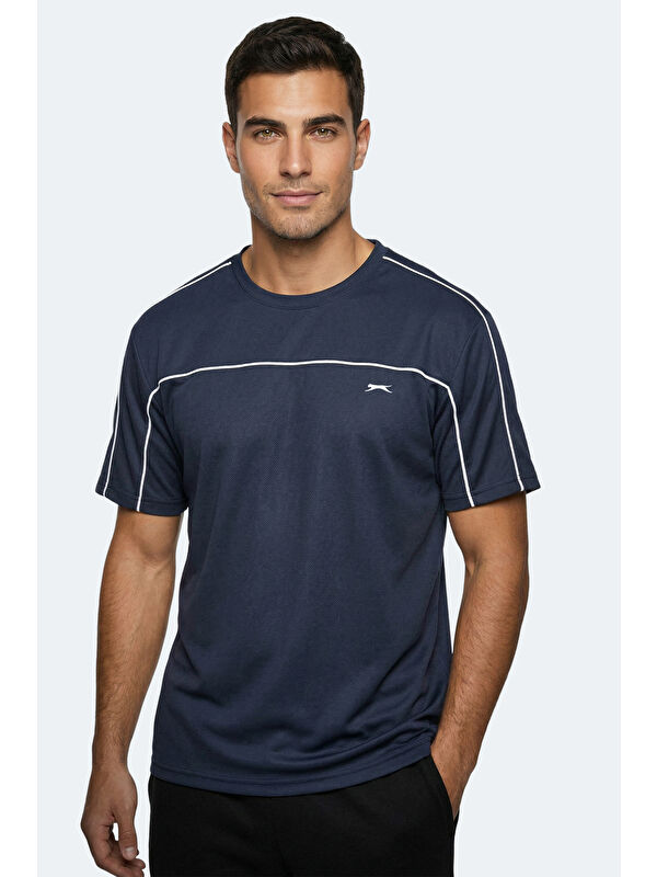 SLAZENGER REVIVE Erkek Lacivert Tişört
