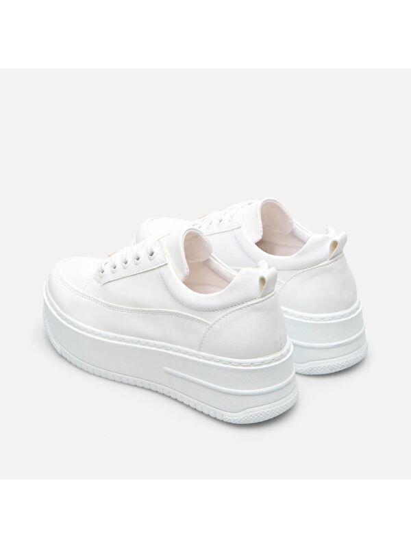 Beyaz Kadın Günlük Ayakkabı - Görsel 8