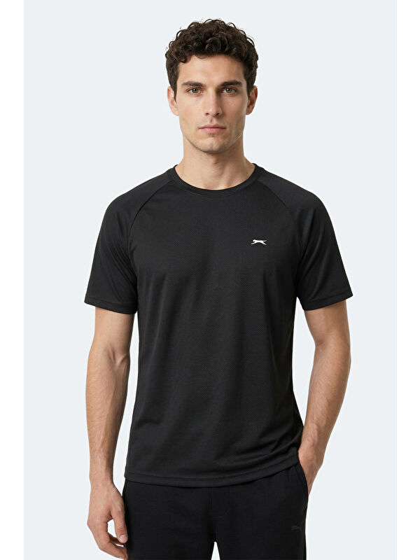 SLAZENGER REDTAIL Erkek Siyah Tişört