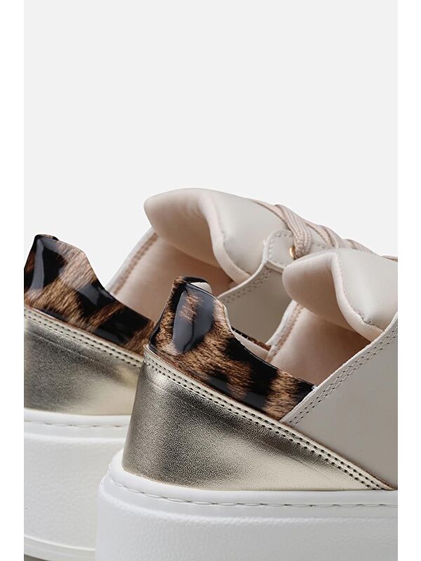 Bej Kadın Günlük Ayakkabı - Görsel 6