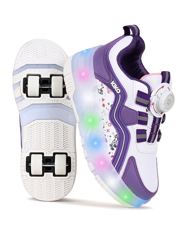 Kiko Kids Lucia Patenli Işıklı Kız Çocuk Spor Ayakkabı