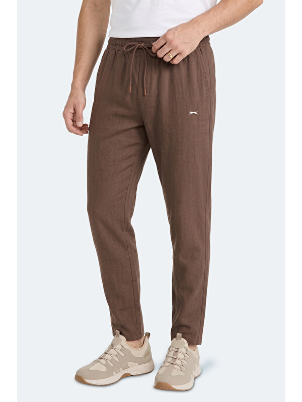 SLAZENGER KARMELA Erkek Cepli Kahve Eşofman Altı