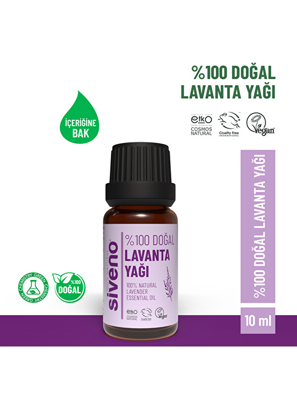 Siveno %100 Doğal Lavanta Uçucu Yağı 10 ml