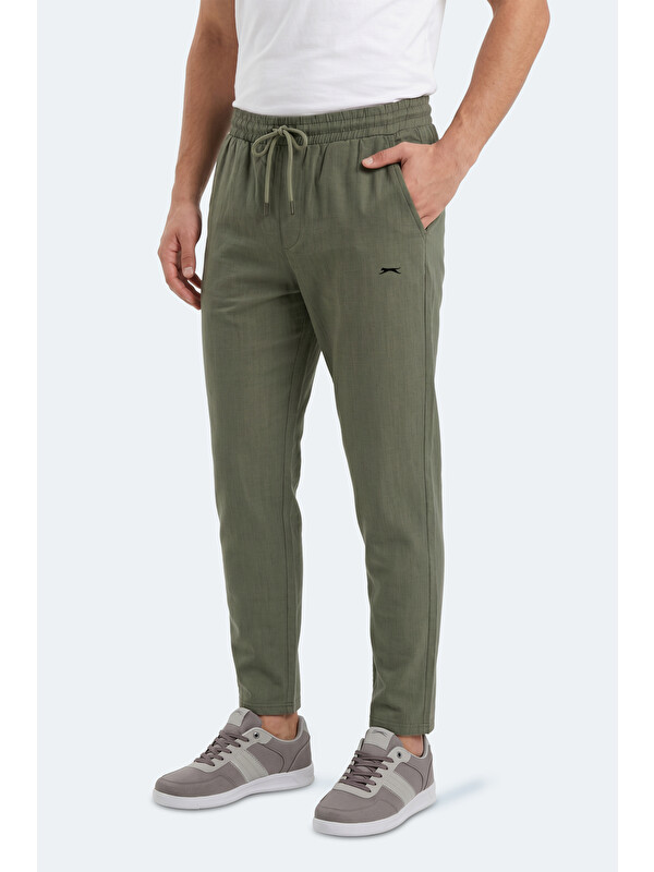 SLAZENGER KARMELA Erkek Cepli Haki Eşofman Altı