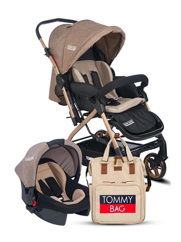 TOMMYBABY Cool Bebek Arabası Çİft Yönlü Bebek Aarabası Puset Çanta Bebek Çanta