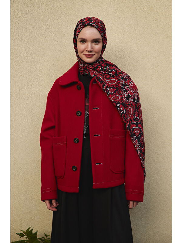 QEF Deluxe Şal Red Love