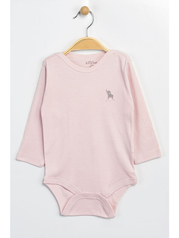 AZİZ BEBE Erkek Kız Bebek Çıtçıtlı % 100 Pamuk Body & Zıbın 0 Ay - 12 Ay