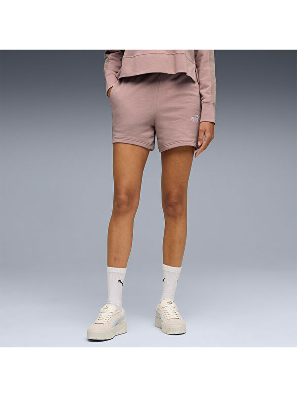 Puma Essentials No 1 Logo Kadın Pembe Şort