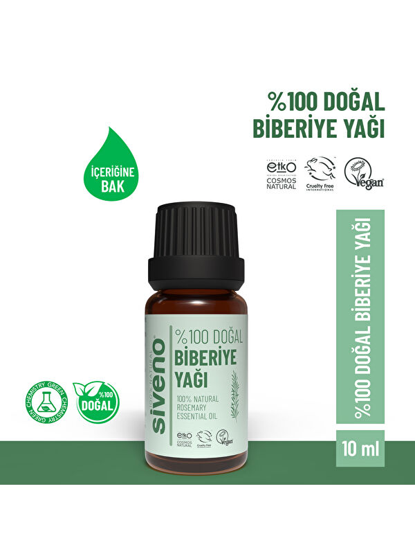 Siveno %100 Doğal Biberiye Uçucu Yağı 10 ml