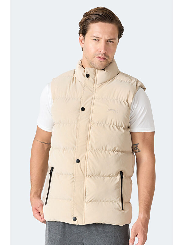 SLAZENGER HALOX Erkek Bej Yelek