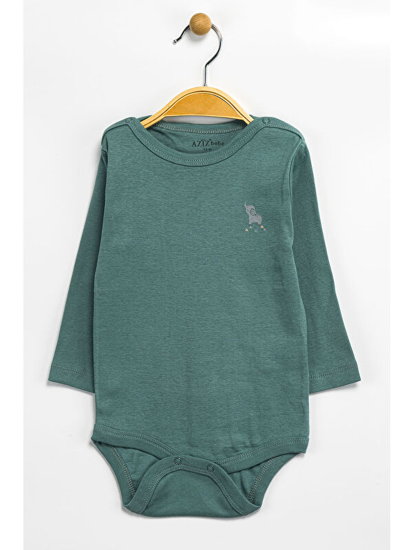 AZİZ BEBE Erkek Kız Bebek Çıtçıtlı % 100 Pamuk Body & Zıbın 0 Ay - 12 Ay