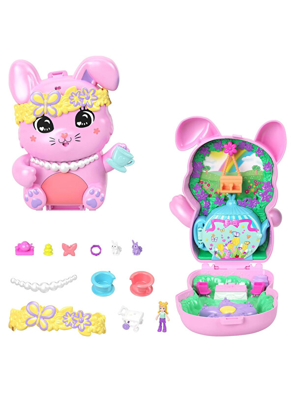 Polly Pocket Tavşancığın Çay Partisi Mikro Oyuncak Seti JCR40