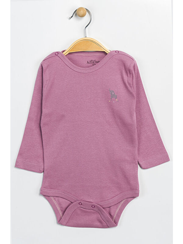 AZİZ BEBE Erkek Kız Bebek Çıtçıtlı % 100 Pamuk Body & Zıbın 0 Ay - 12 Ay