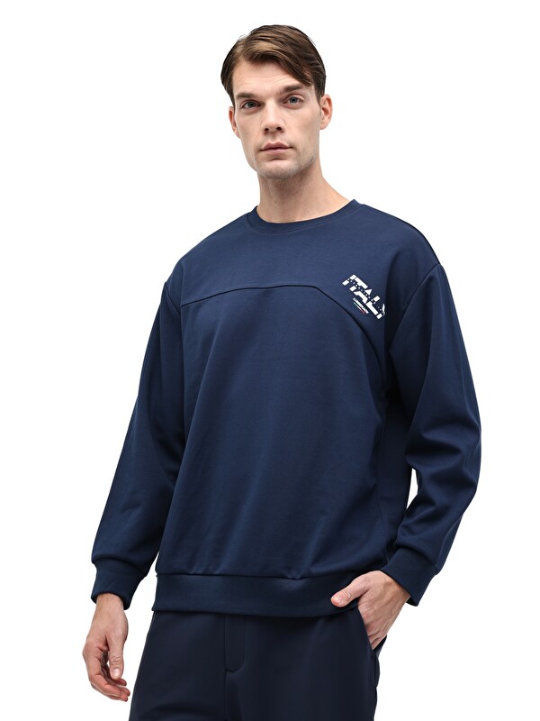 Lumberjack ML RENATO 16SD1161 5PR Lacivert Erkek Sweatshirt