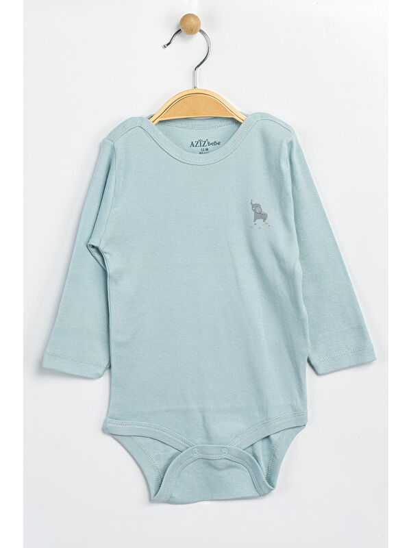 AZİZ BEBE Erkek Kız Bebek Çıtçıtlı % 100 Pamuk Body & Zıbın 0 Ay - 12 Ay