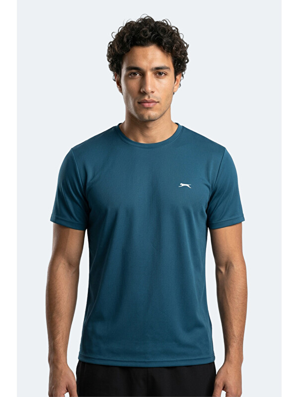SLAZENGER HAUNTED I Erkek Petrol Tişört
