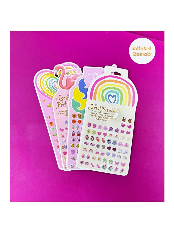 Bam Hediyelik Eşya Renkli ve Eğlenceli Kabartmalı Sticker Seti