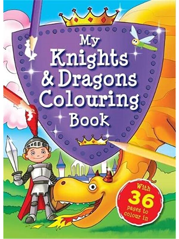 Igloo/Autumn Publishing My Knights & Dragons Colouring Book