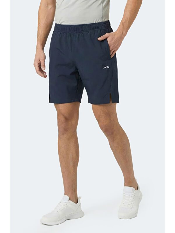 SLAZENGER RADIANT Erkek Cepli Fıtness Lacivert Şort