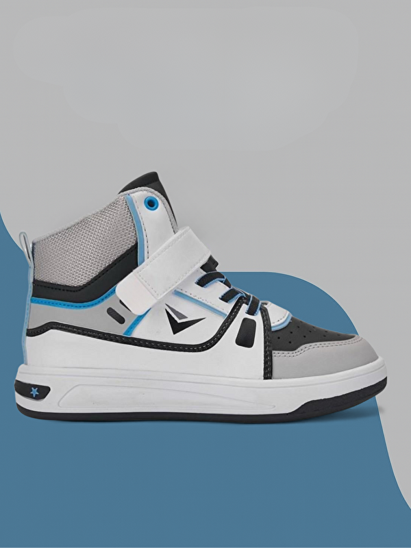 Casabony Beyaz Gri Erkek Çocuk Sneakers Spor Ayakkabı