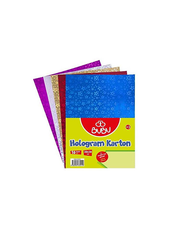 Bubu Hologram Karton 20X30 10 Renk FK0020