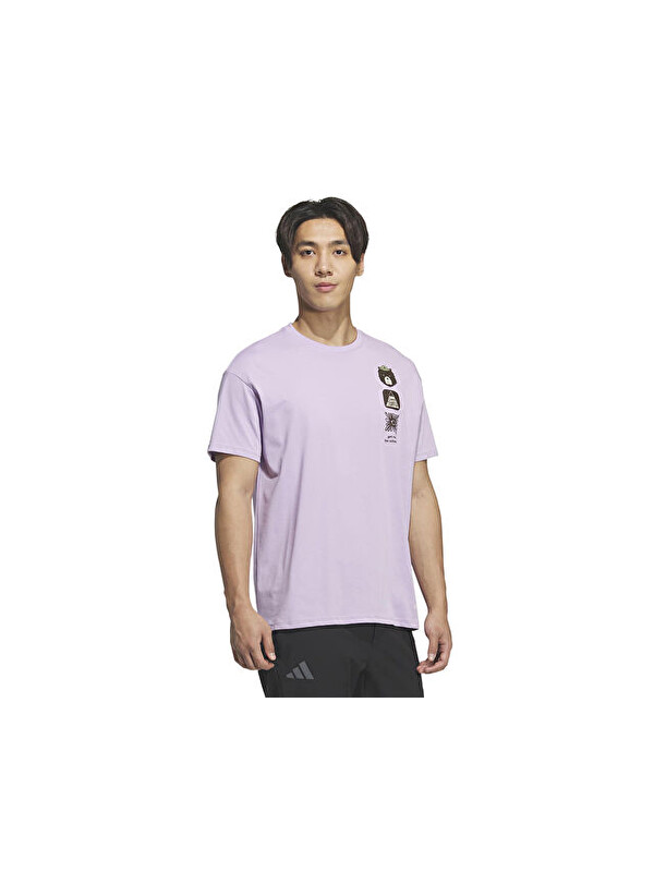 Adidas Terrex Mt Gfx Tee Erkek Outdoor Tişörtü KE3719 Mor
