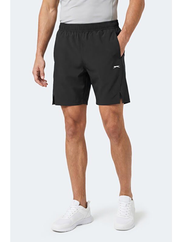 SLAZENGER RADIANT Erkek Cepli Fıtness Siyah Şort
