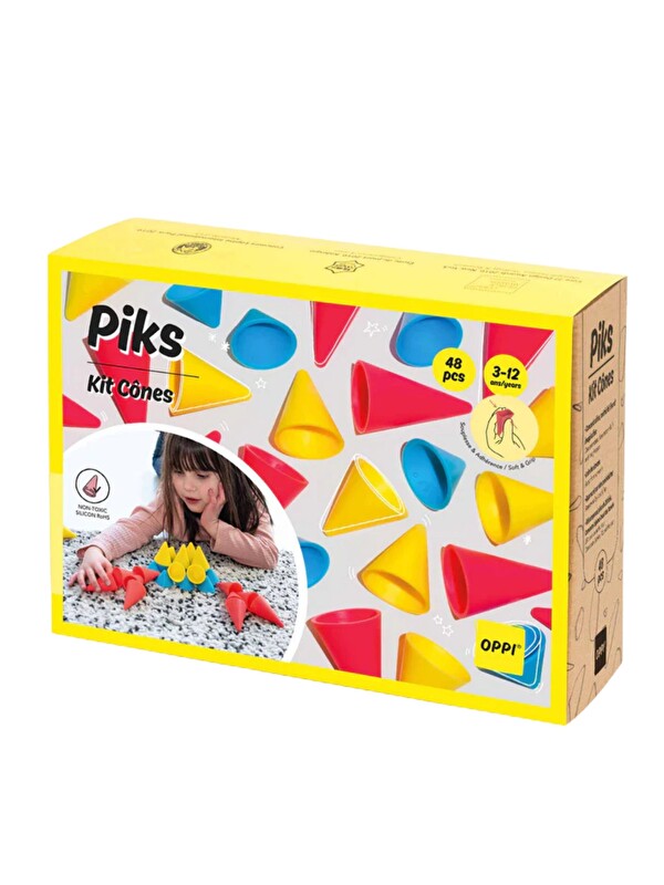Oppi Piks Yapı ve Denge Oyunu Koni 48 Parça