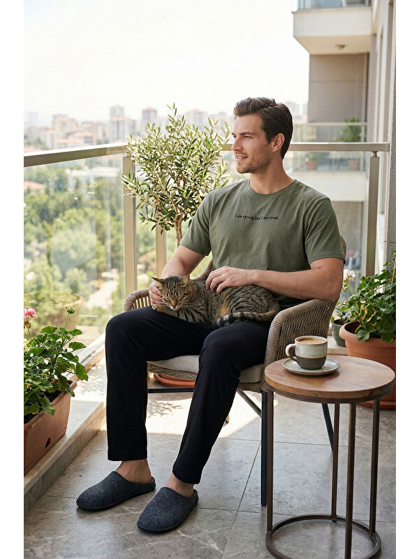 Buratti Pamuklu Regular Fit Baskılı Pijama Takımı 6096160